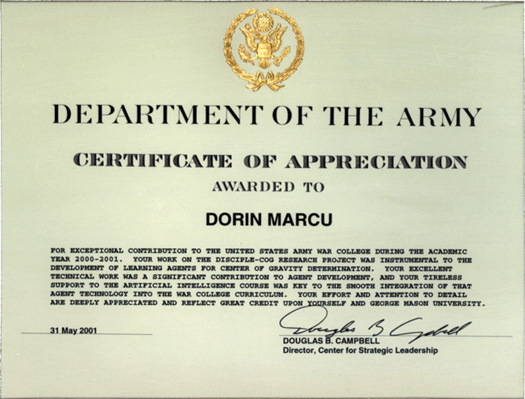 Army Certificate Of Appreciation Template For Your Needs